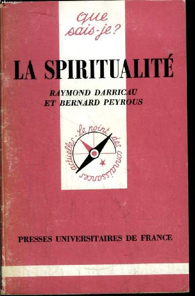 Que sais-je? N 2416 La spiritualit