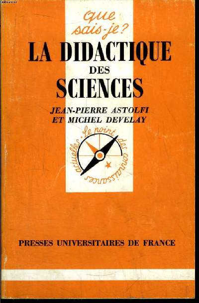 Que sais-je? N 2448 La didactique des sciences