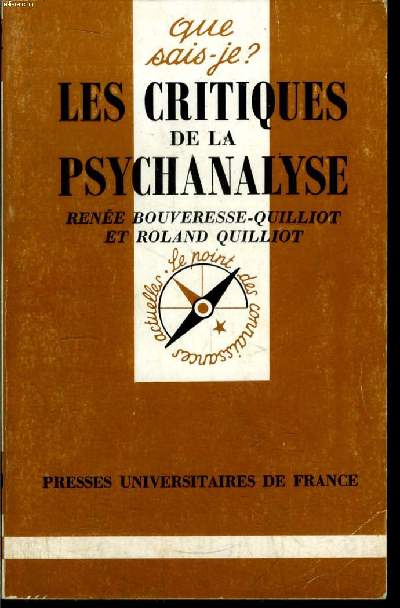 Que sais-je? N 2620 Les critiques de la psychanalyse