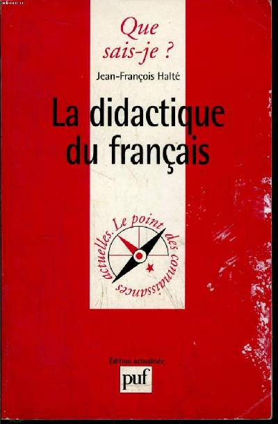 Que sais-je? N 2656 La didactique du franais