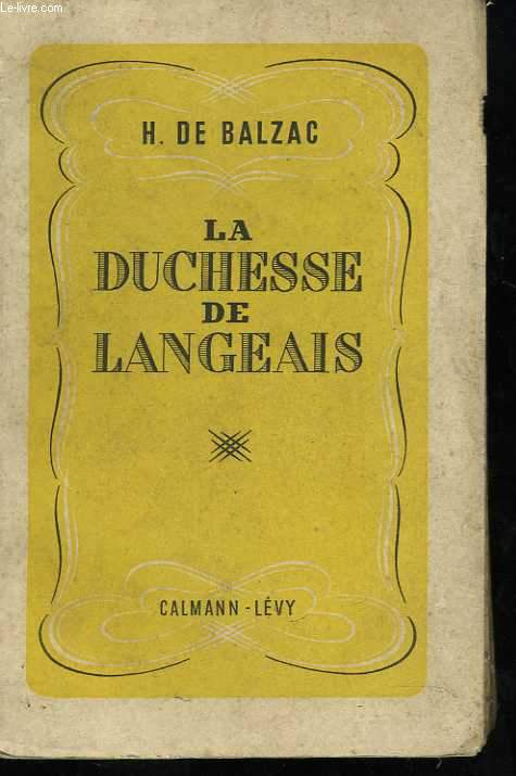 La duchesse de Langeais