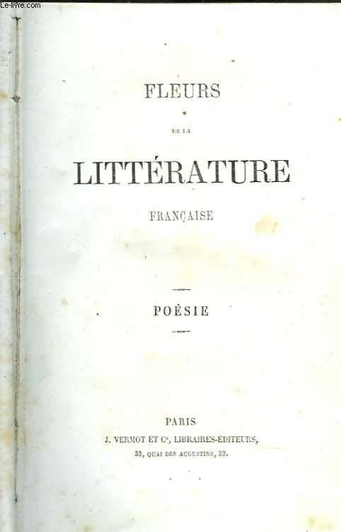 Fleurs de la littérature française. Poésie