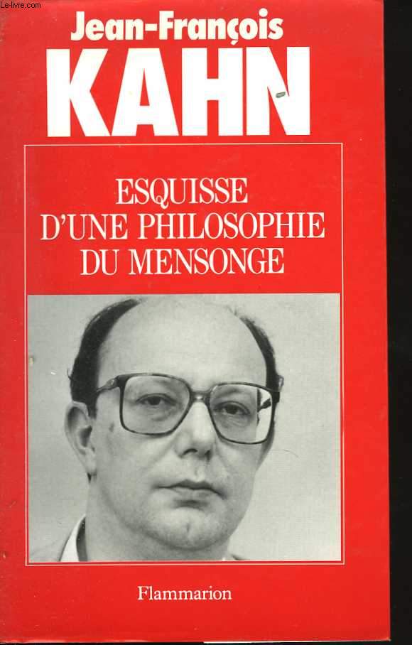 Esquisse d'une philosophie du mensonge