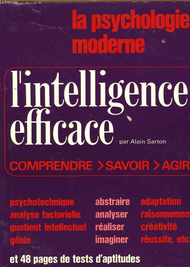 La psychologie moderne. L'intelligence efficace