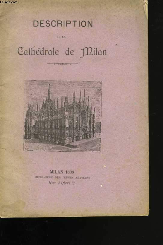 Description de la cathdrale de Milan