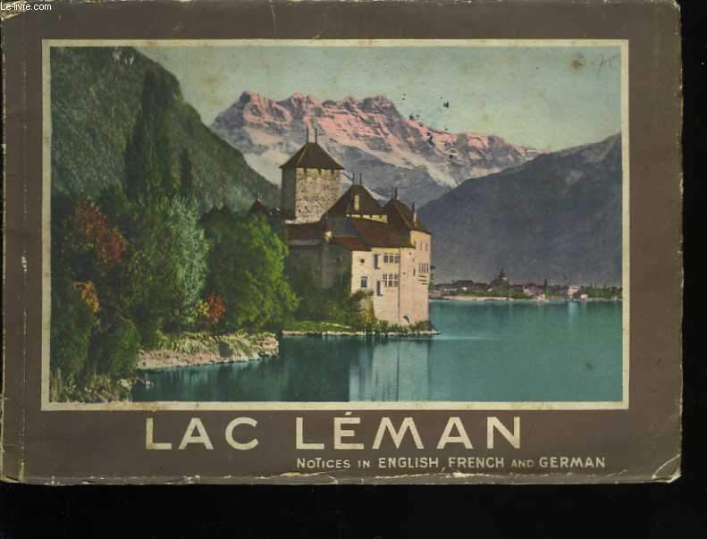 Lac Lman. Notices in english, french and german