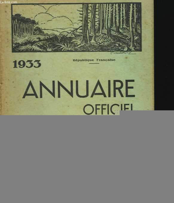 1933. Annuaire officiel des Landes
