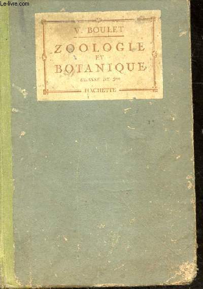 Zoologie et Botanique. Classe de cinquime