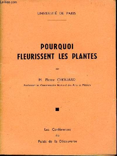 Pourquoi fleurissent les plantes