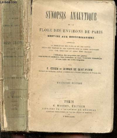 Synopsis analytique de la flore des environs de Paris destiné aux herborisations