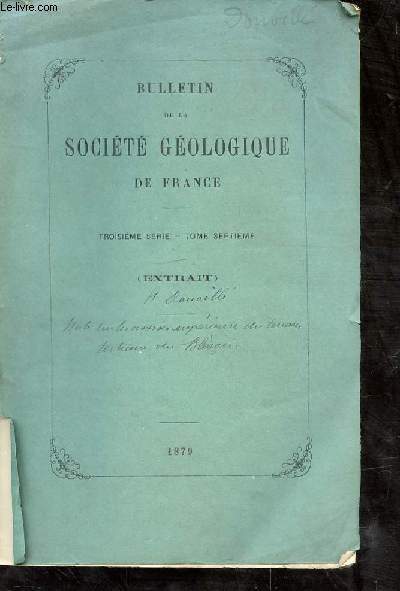 Bulletin de la socit gologique de France. Troisime srie. Tome septime