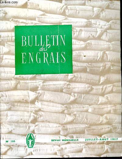 BULLETIN DES ENRGRAIS - N398 - Les plantes des prairies - JUILLET - AOUT 1957