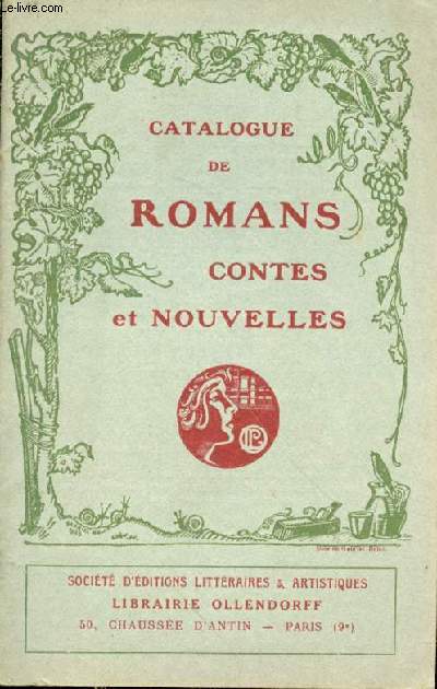 Catalogue de romans contes et nouvelles
