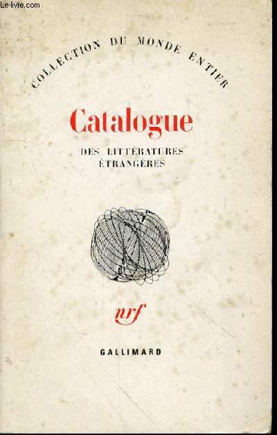 Catalogue des littratures trangres