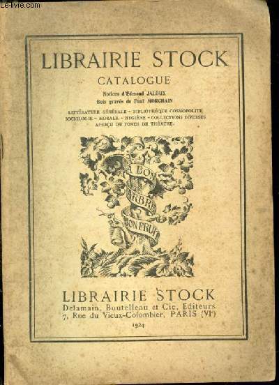 Librairie Stock. Catalogue