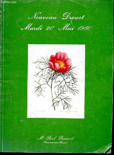 Tableaux modernes. Verreries. Art nouveau, art dco. 20 Mai 1980