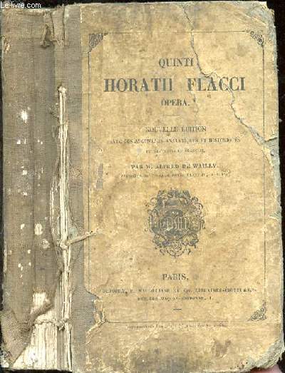 Opra. Nouvelle dition, avec des arguments analytiques et historiques, et des notes en franais, par M. Alfred de Wailly