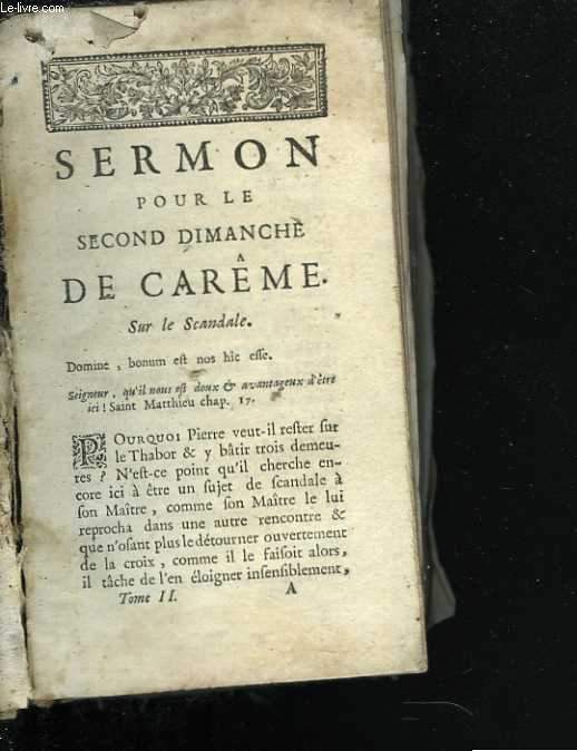 Sermon pour le second dimanche de carme