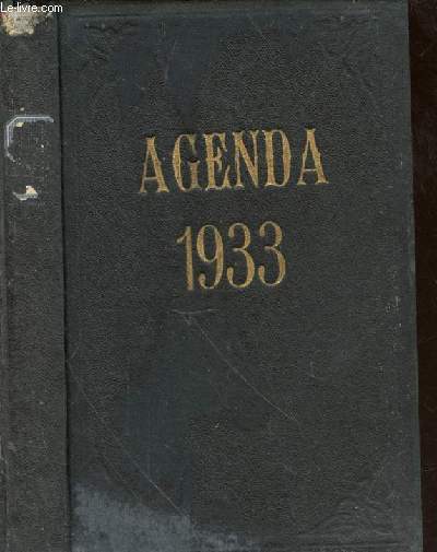 Agenda de Bureau. 1933