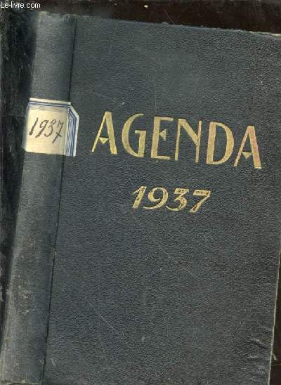 Agenda de Bureau pour 1937