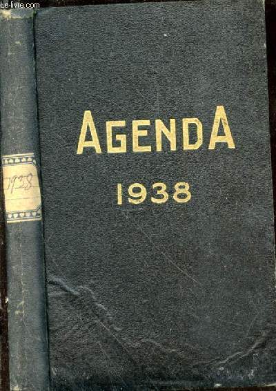 Agenda de Bureau pour 1938