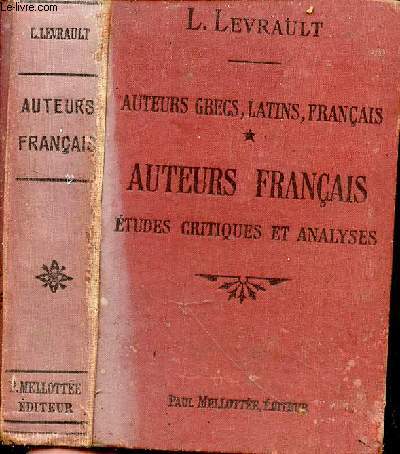 Auteurs français : études critiques et analyses