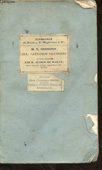 M.T. Ciceronis in l. catalinam oratio prima