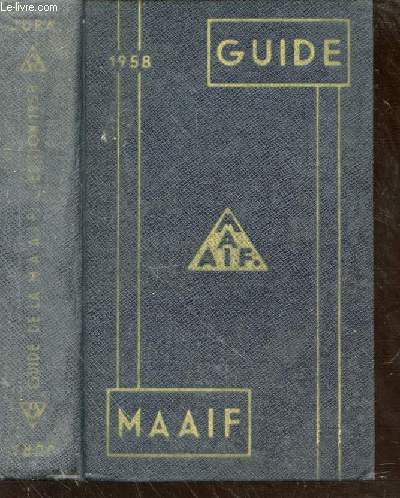 Guide 1957-1958 de Mutuelle Assurance Automobile des Instituteurs de France