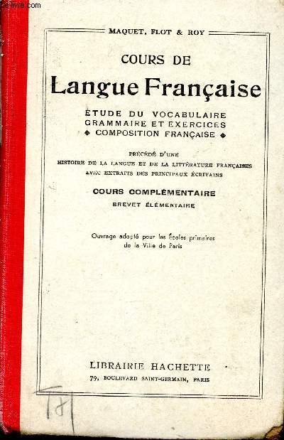 Cours de Langue Franaise