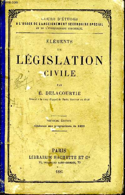 Elmnts de lgislation civile