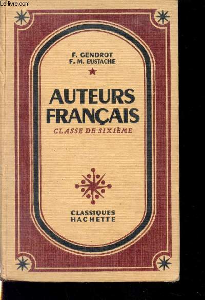 Auteurs franais. Classe de sixime