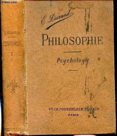 Cours de philosophie. Psychologie