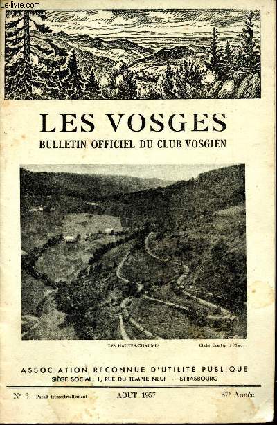 Les Vosges. Bulletin officiel du Club Vosgien