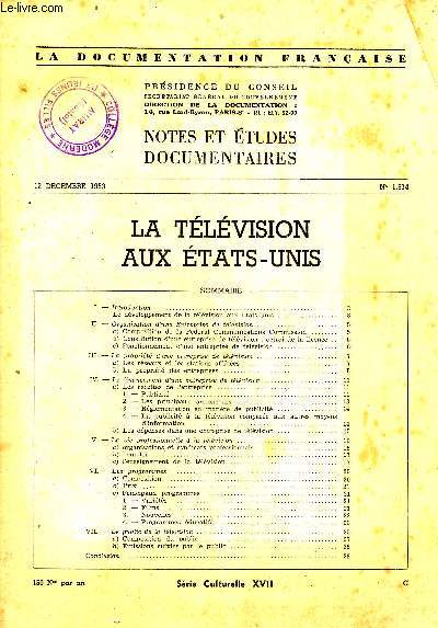 La documentation franaise n1.814 - La tlvision aux Etats-Unis
