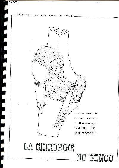 La chirurgie du genou