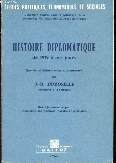 Histoire diplomatique de 1919  nos jours