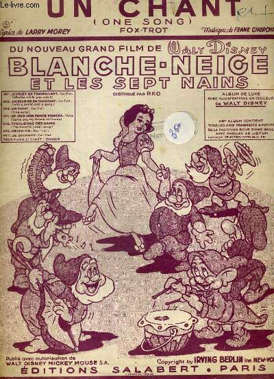 Blanche-neige et les sept nains. Chant du Nouveau film de Walt Disney