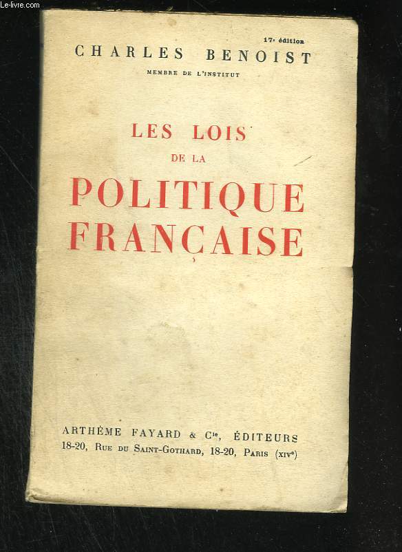 Les lois de la politique franaise