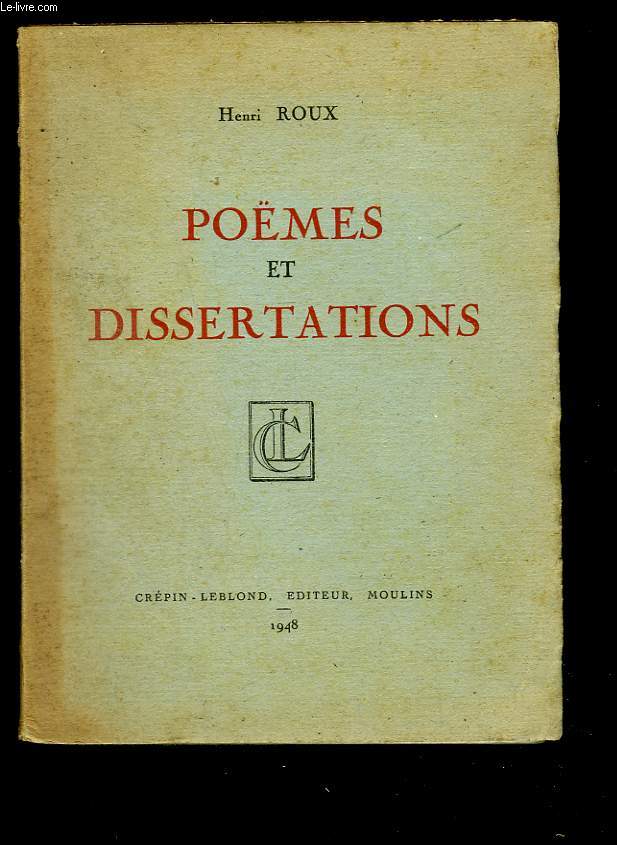 Poèmes et disertations