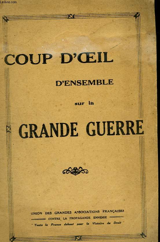 Coup d'oeil d'ensemble sur la grande guerre