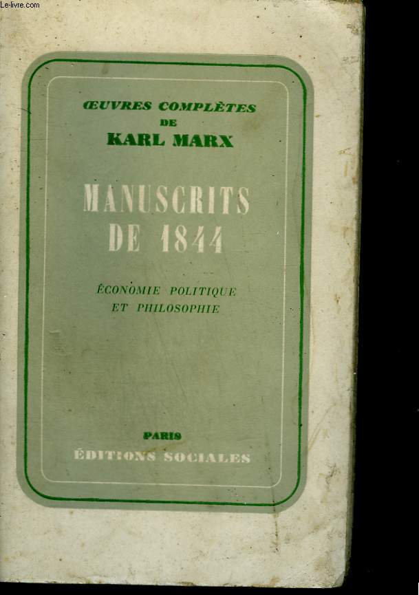Manuscrits de 1844