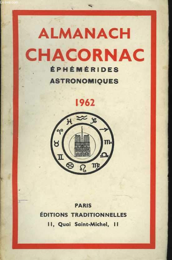 Almanach Chacornac, phmrides astronomiques