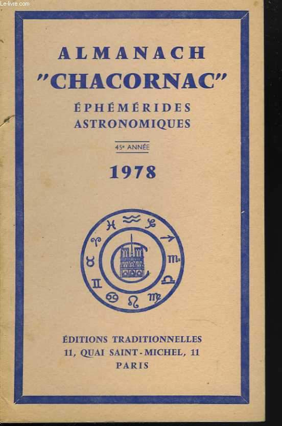 Almanach Chacornac, phmrides astronomiques