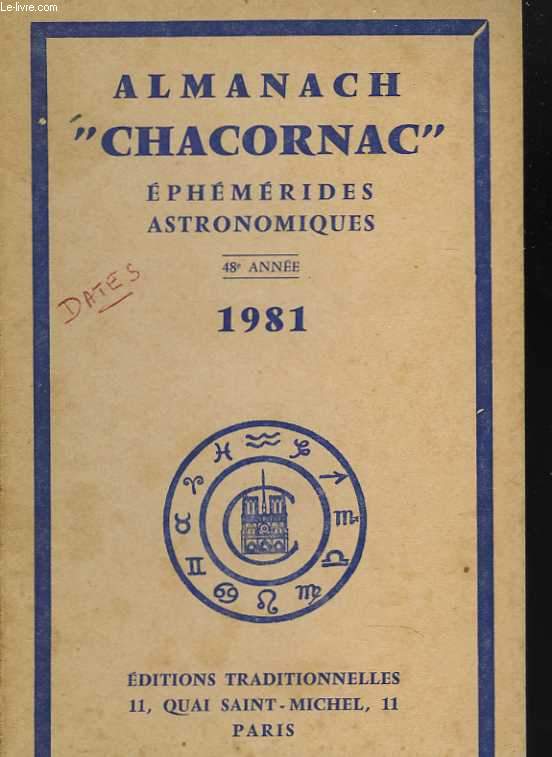 Almanach Chacornac, phmrides astronomiques