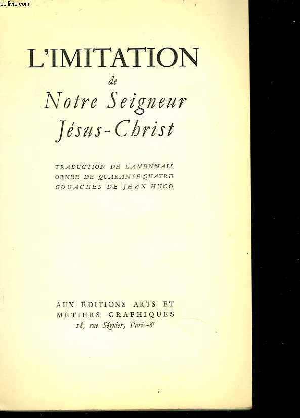 L'imitation de Notre Seigneur Jsus-Christ