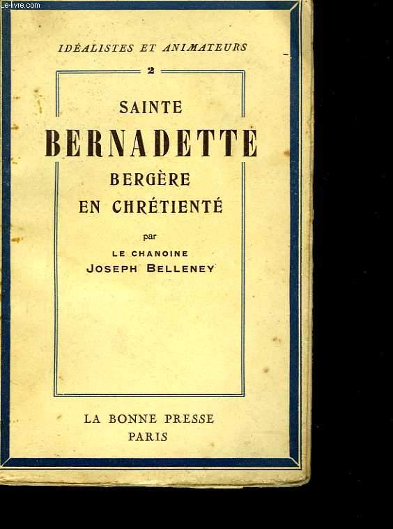 Sainte Bernadette bergère en chrétienté