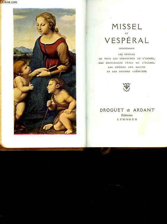 Missel et vesperal