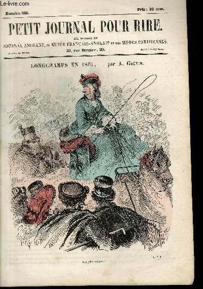 Petit journal pour rire N266, Longchamps en 1861.