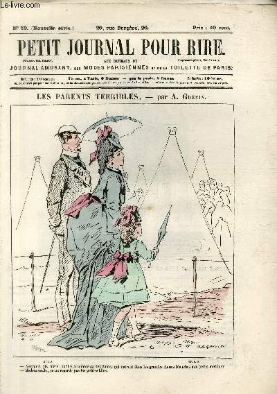 Petit journal pour rire N89 de la nouvelle srie, Les parents terribles par Grvin.