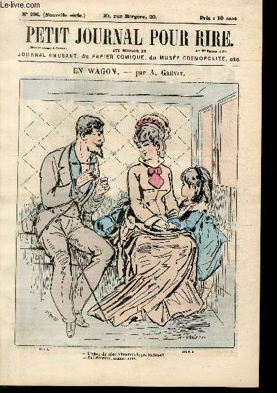 Petit journal pour rire N296 nouvelle srie, En wagon par Grvin.